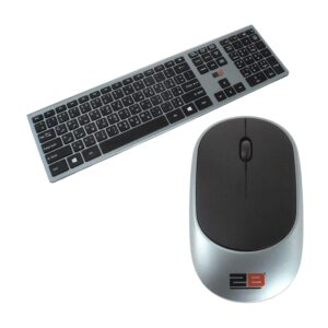 2B (KB306) Wireless Keyboard and Mouse Combo - Dark GrayBlack - Image 1