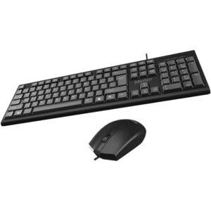 Meetion C100 Wired USB Combo,Keyboard and Mouse-Black - Image 2