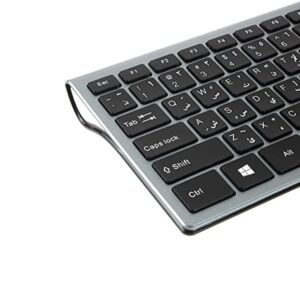 2B (KB306) Wireless Keyboard and Mouse Combo - Dark GrayBlack - Image 4