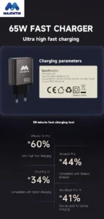 Majentik 67W PD Charger | MC-007 - Black - Image 5