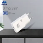 Majentik 30W GAN Ultra-Slim Charger | MC-008 - White