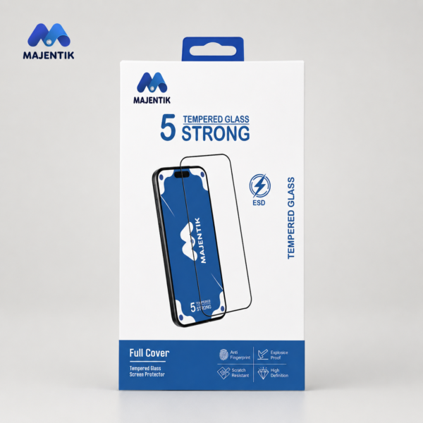 Majentik 5 Strong Transparent Screen Protector For iPhone 12 Pro Max