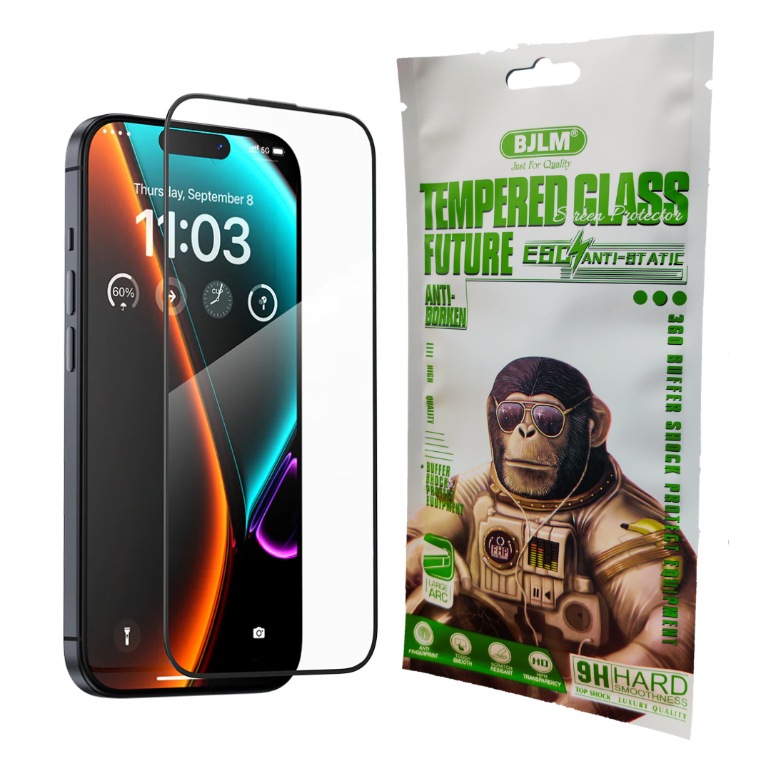 Copy of Copy of Kit BJLM Anti-Broken 9H Transparent Protector | iPhone 14 PRO MAX - Image 1