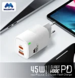 Majentik 45W PD Charger | MC-004 - White