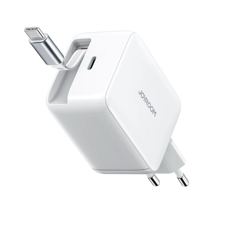 JOYROOM_JR-TCL06_67W_Fast_Charger_with_Built-in_Retractable_Cable_1 Joyroom 67W GaN With Built-in Cable | JR-TCL06 - Image 1