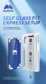 Majentik Self Glass Fit Transparent Screen Protector For iPhone 15 Plus - 16 Plus - Image 2